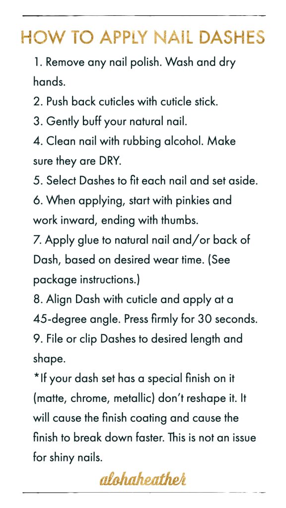 How to Apply Red Aspen Nail Dashes