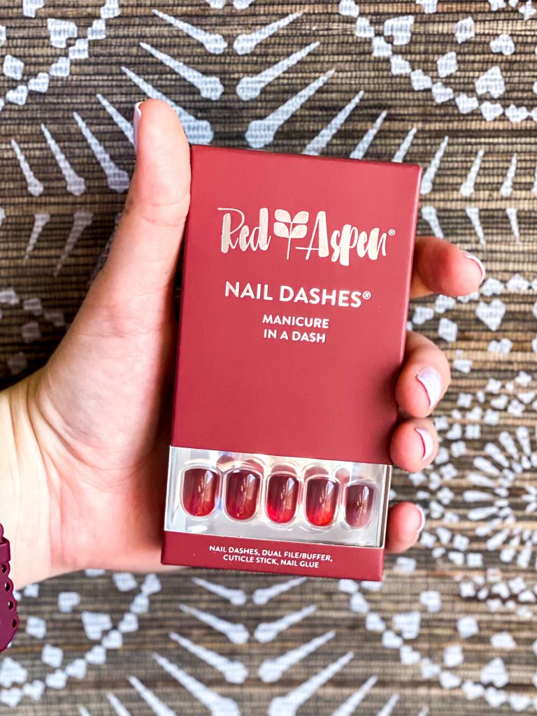 Fall for Christine Red Aspen Nail Dash